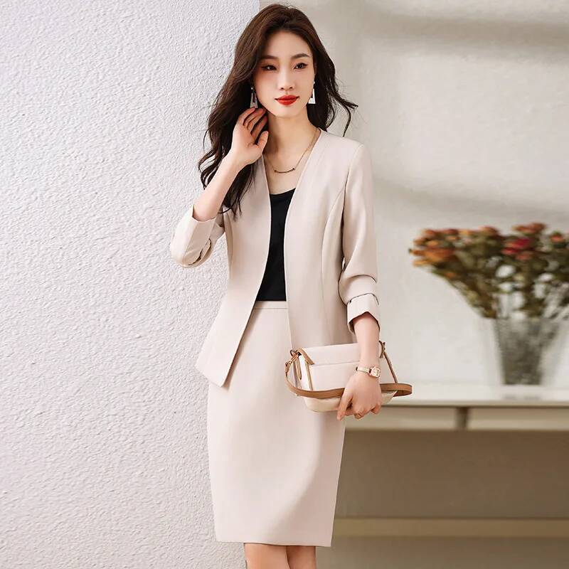 Women Formal Wear With Skirt - Etekli ve Ceketli Resmi Kadın İş