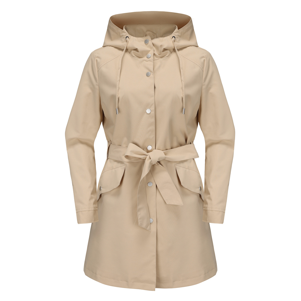 Trench Coat Formal - Bahar sonbahar yeni kapşonlu su itici