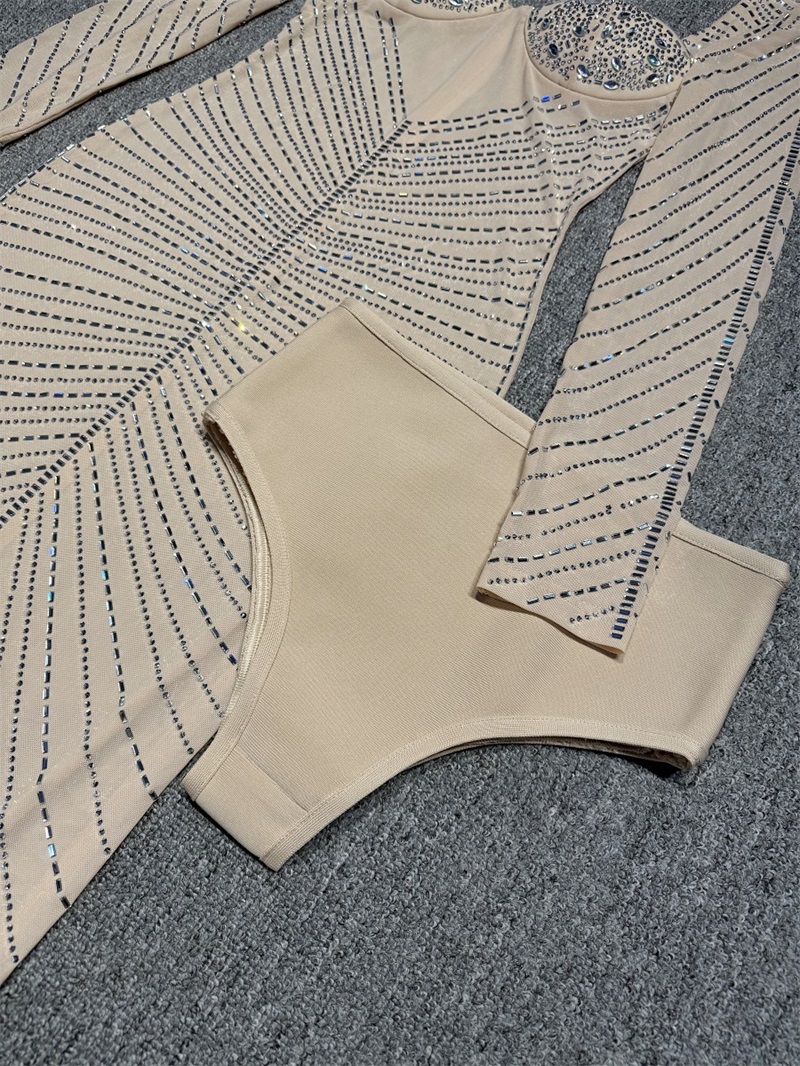 Lüks Kristaller Bej Kadın Balo - Women Formal Wear With Skirt incelemesi ve fiyatı