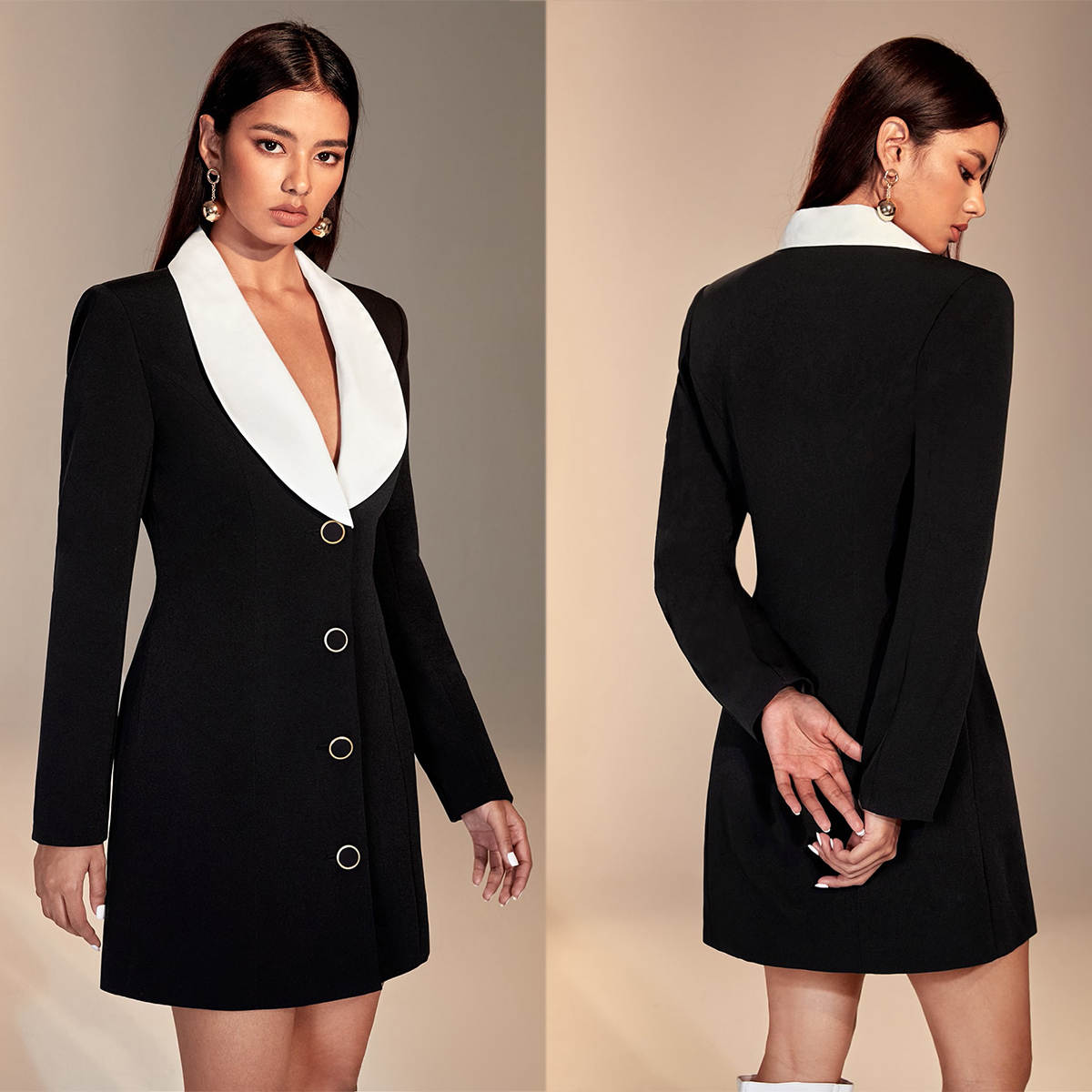 Renk Uyumu Kadın Blazer Elbise - Women Formal Wear For Graduation incelemesi ve fiyatı