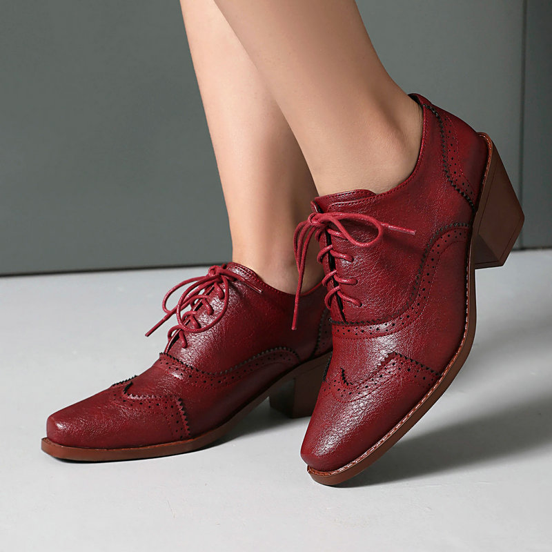 Kadın Oxford Ayakkabıları Sivr - Pump Heel Block incelemesi ve fiyatı