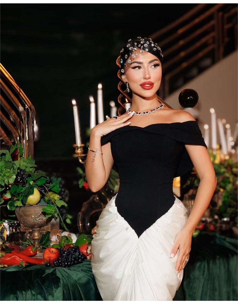 Zarif Siyah Beyaz Kadın Abiye  - Women Formal Wear Black And White incelemesi ve fiyatı