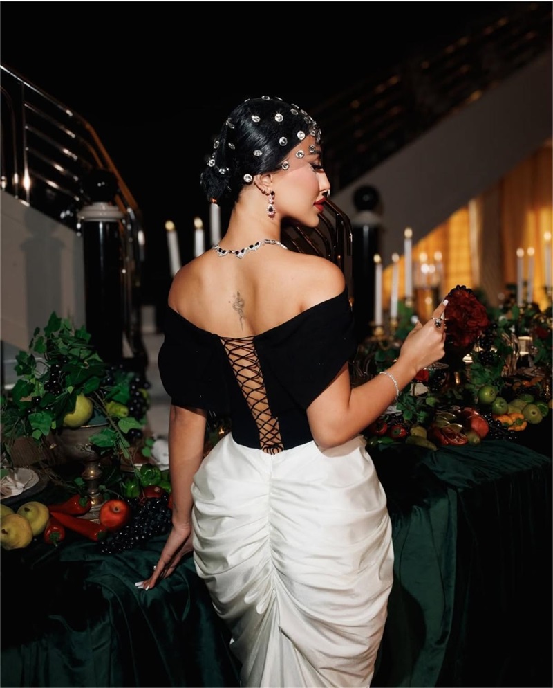 Zarif Siyah Beyaz Kadın Abiye  - Women Formal Wear Black And White incelemesi ve fiyatı