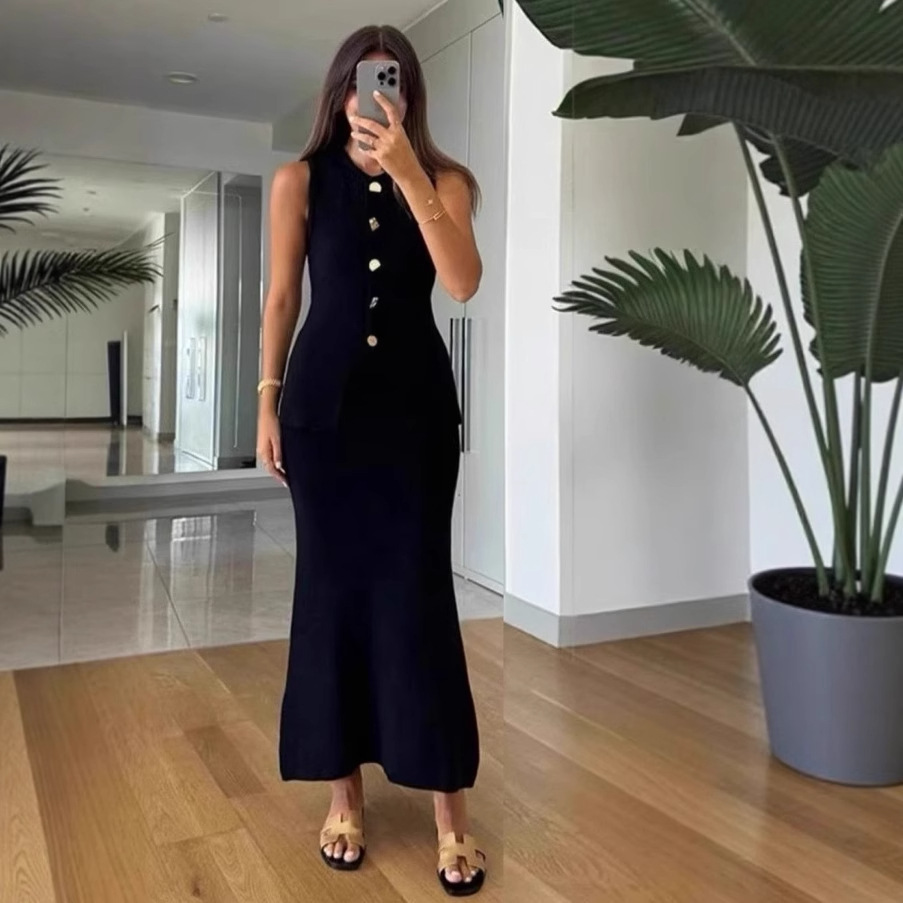 Yuvarlak Yaka Tek Göğüslü Kols - Women Formal Wear With Skirt incelemesi ve fiyatı