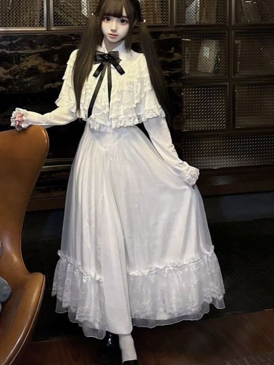 Japon Kısa Kollu Fiyonklu Dant - Women Formal Wear With Skirt incelemesi ve fiyatı