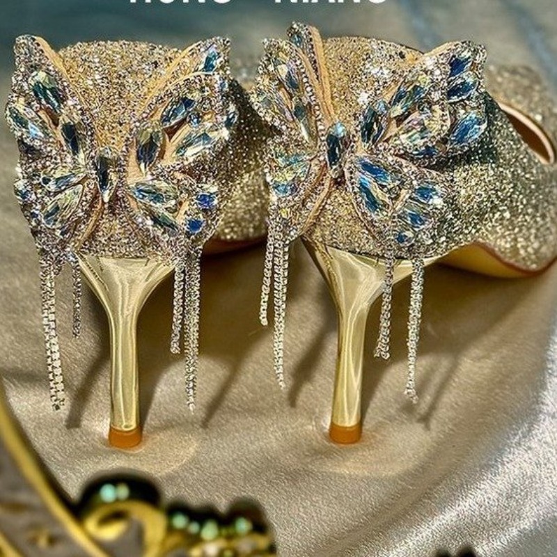 Yapay Elmaslı Fiyonklu Stilett - Women'S Formal Wear For Wedding incelemesi ve fiyatı