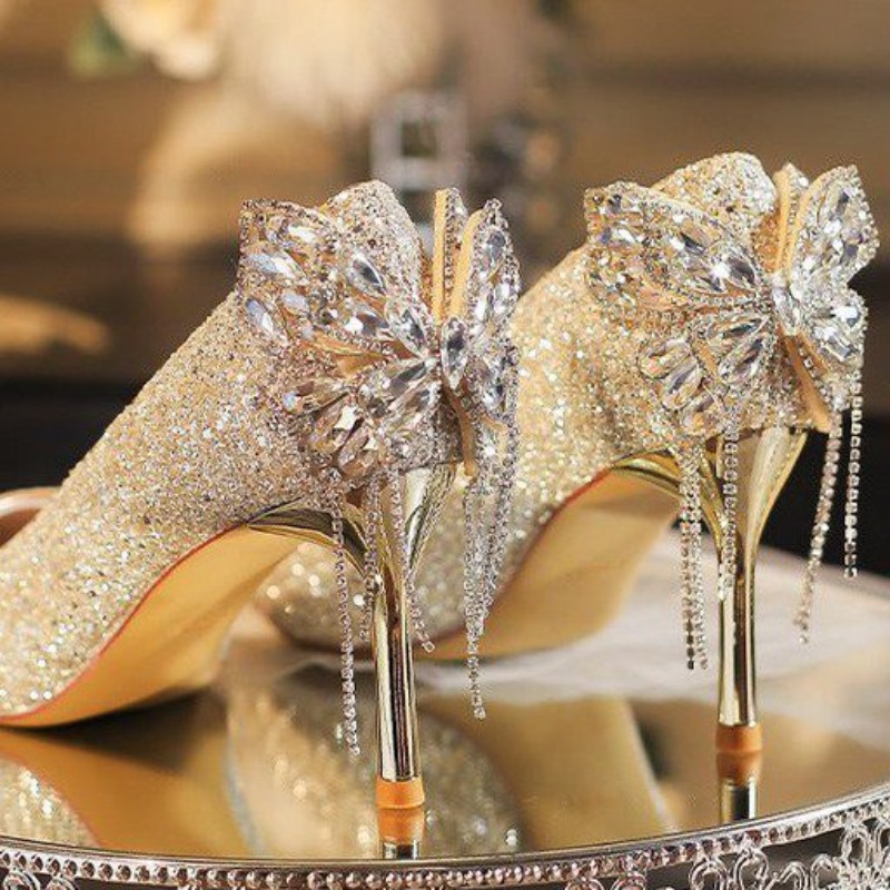 Yapay Elmaslı Fiyonklu Stilett - Women'S Formal Wear For Wedding incelemesi ve fiyatı