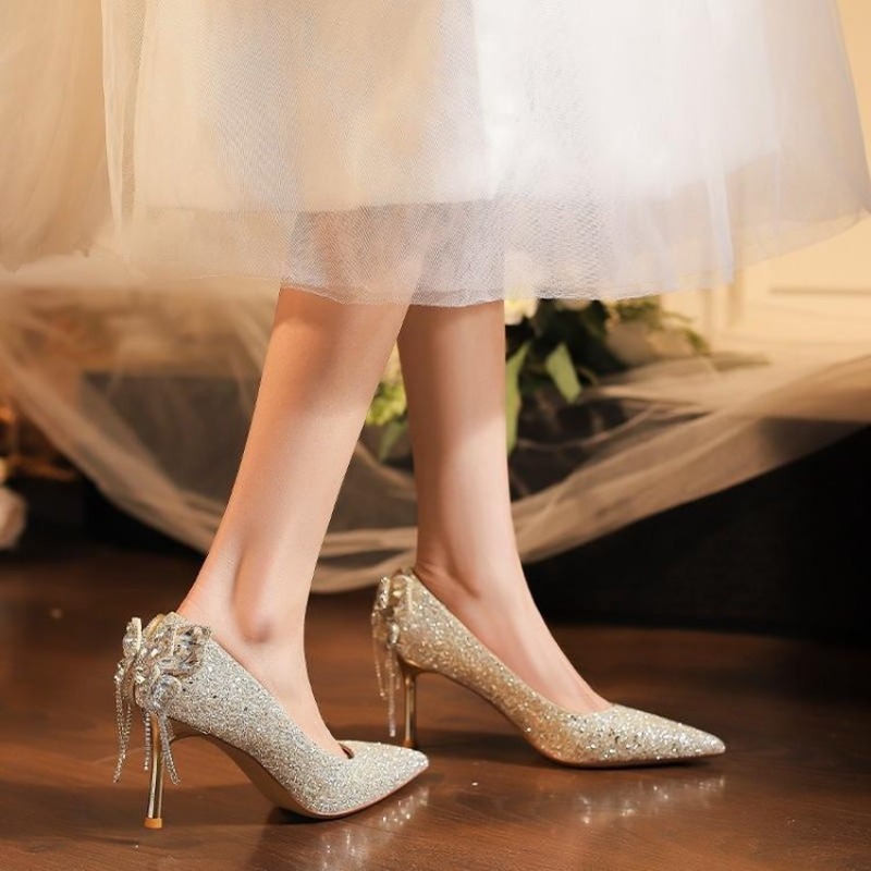 Yapay Elmaslı Fiyonklu Stilett - Women'S Formal Wear For Wedding incelemesi ve fiyatı