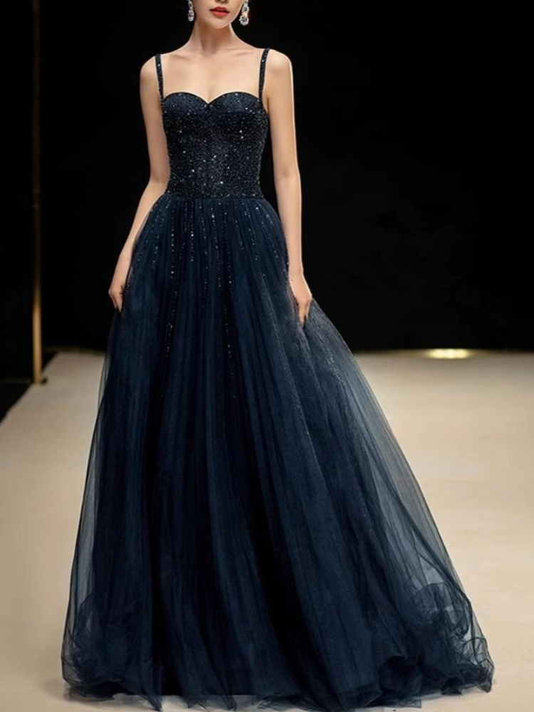 Zarif Prenses Lacivert Payet S - Women Formal Wear For Graduation incelemesi ve fiyatı