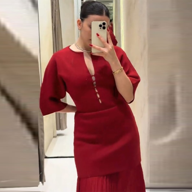 Kadın Zarif Bordo Pileli Maxi  - Women Formal Wear With Skirt incelemesi ve fiyatı