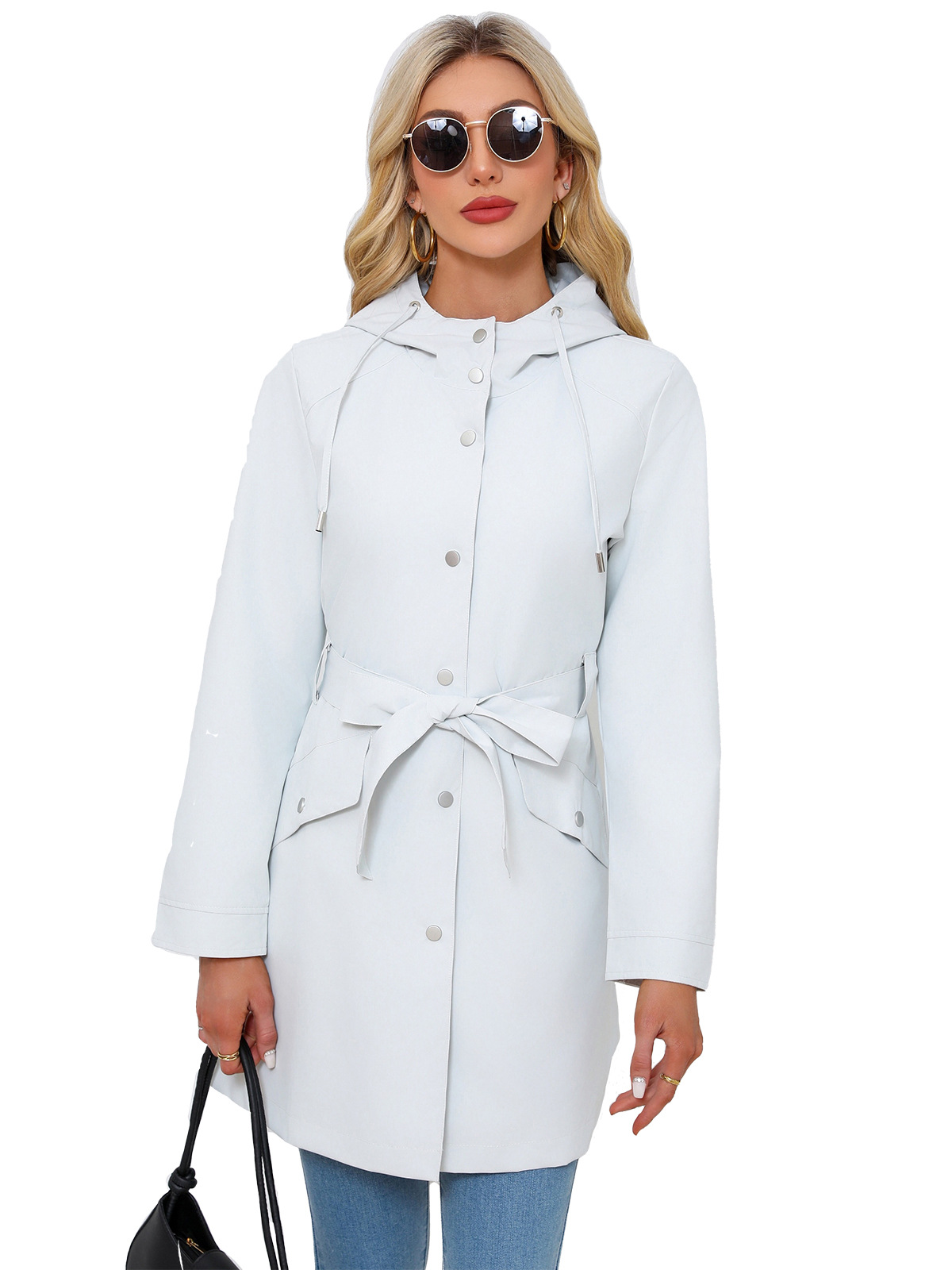 Bahar sonbahar yeni kapşonlu s - Trench Coat Formal incelemesi ve fiyatı