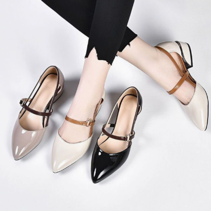 Kadınlar için İki Renkli Sling - Pump Heel Block incelemesi ve fiyatı